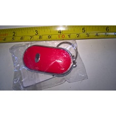 whistle anti lost keyring red