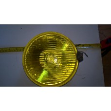 round fog light yellow