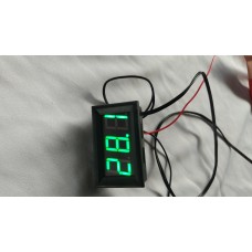 digital car egine  thermometer green -30 +130